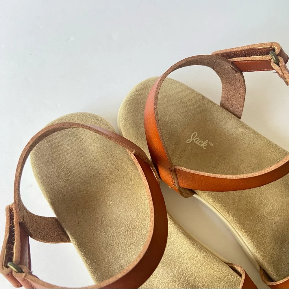 Cat & Jack Cognac Strap Sandals Kids Size 2